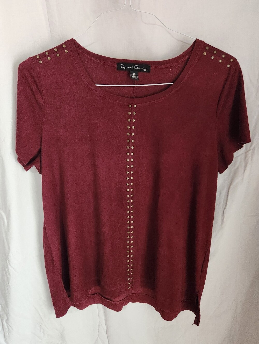 French Laundry Woman's Faux Suede T-Shirt